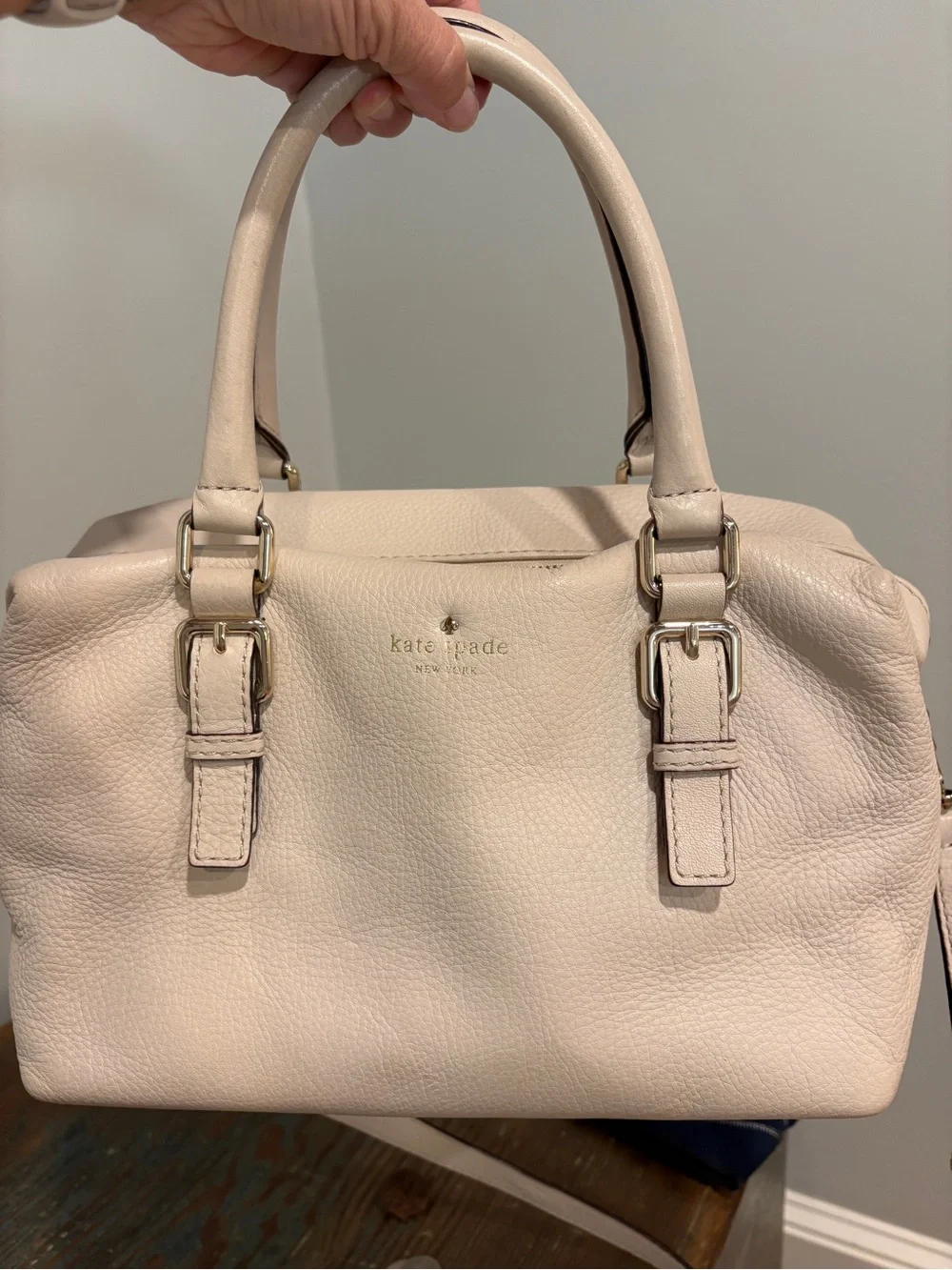kate spade Bone Color Pebble Leather Satchel